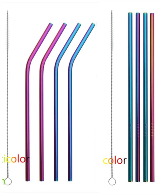 Go Green with Stainless Steel Metal Straws