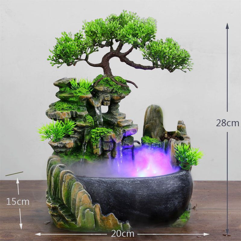 Stunning Waterfall Fountain With LED Light