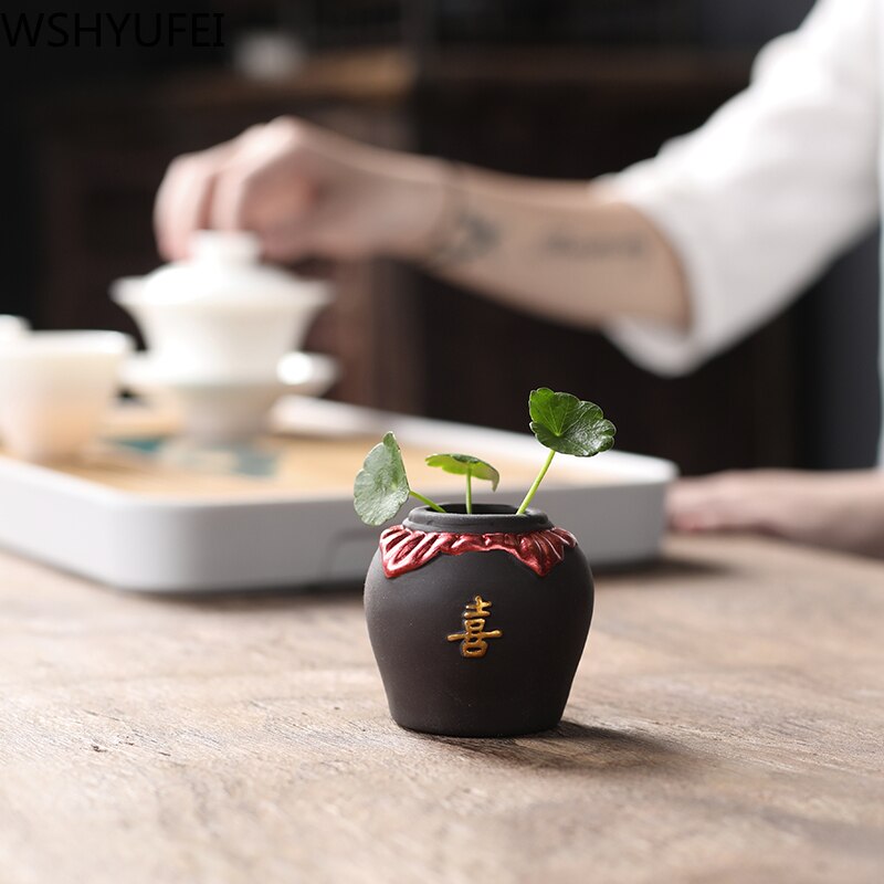 Creativity Purple Clay Fingertip Tea Pot