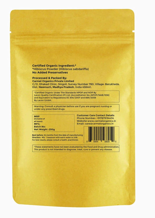 CARMEL ORGANICS Organic Hibiscus Powder (250 g)