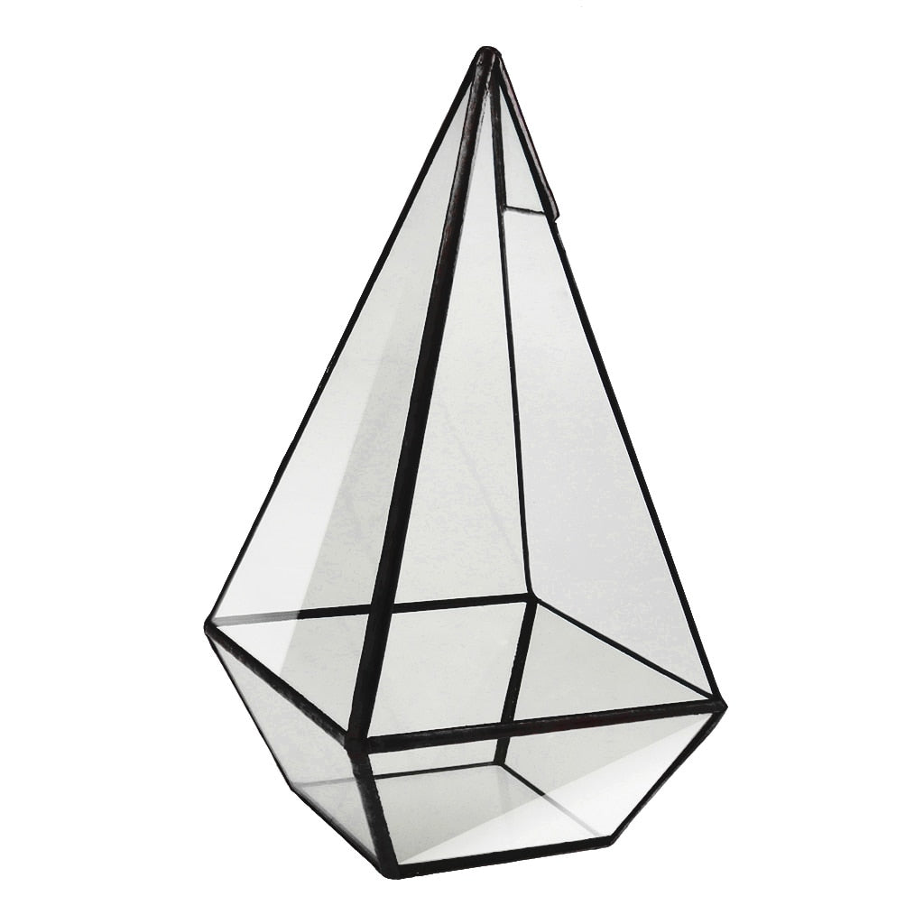 Chic Pyramid Glass Terrarium