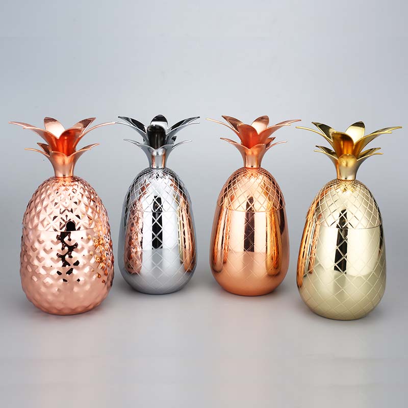 Pineapple Cups Tumbler Wineglass 3 Colors Cocktail Drinking Winebowls Mugs Bar Tools