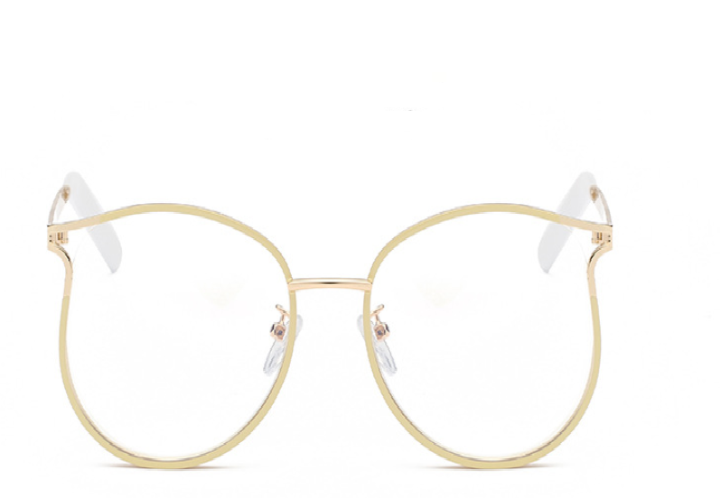 Cute Cat Eye Glasses Metal Frames