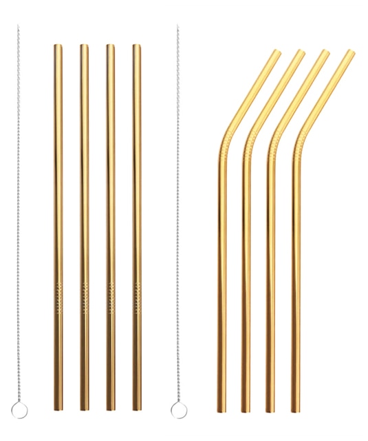 Go Green with Stainless Steel Metal Straws