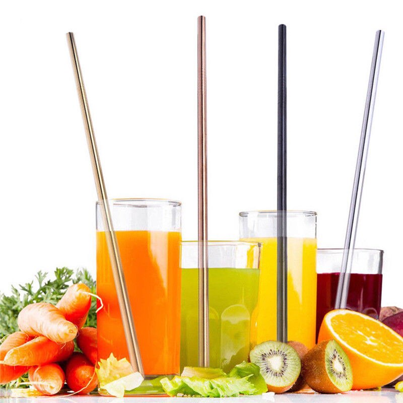 Go Green with Stainless Steel Metal Straws