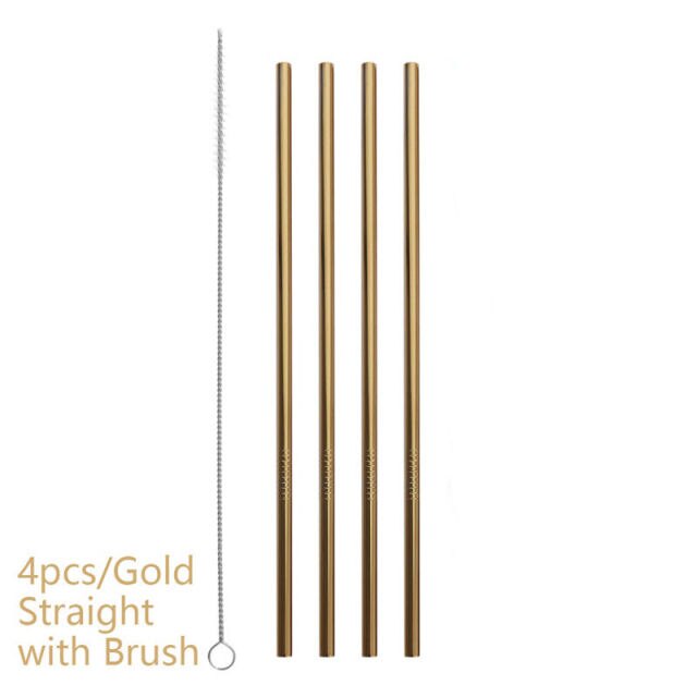 Go Green with Stainless Steel Metal Straws