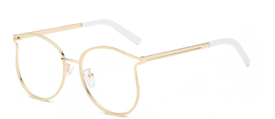 Cute Cat Eye Glasses Metal Frames