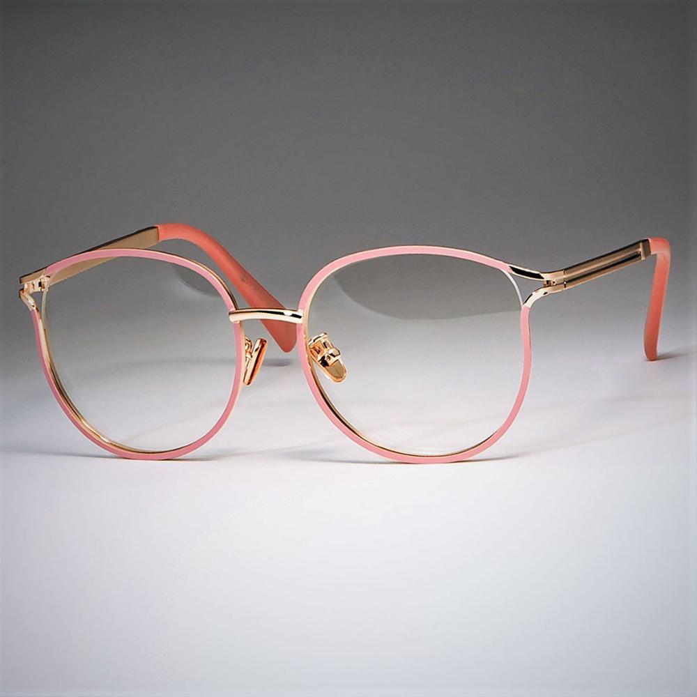 Cute Cat Eye Glasses Metal Frames