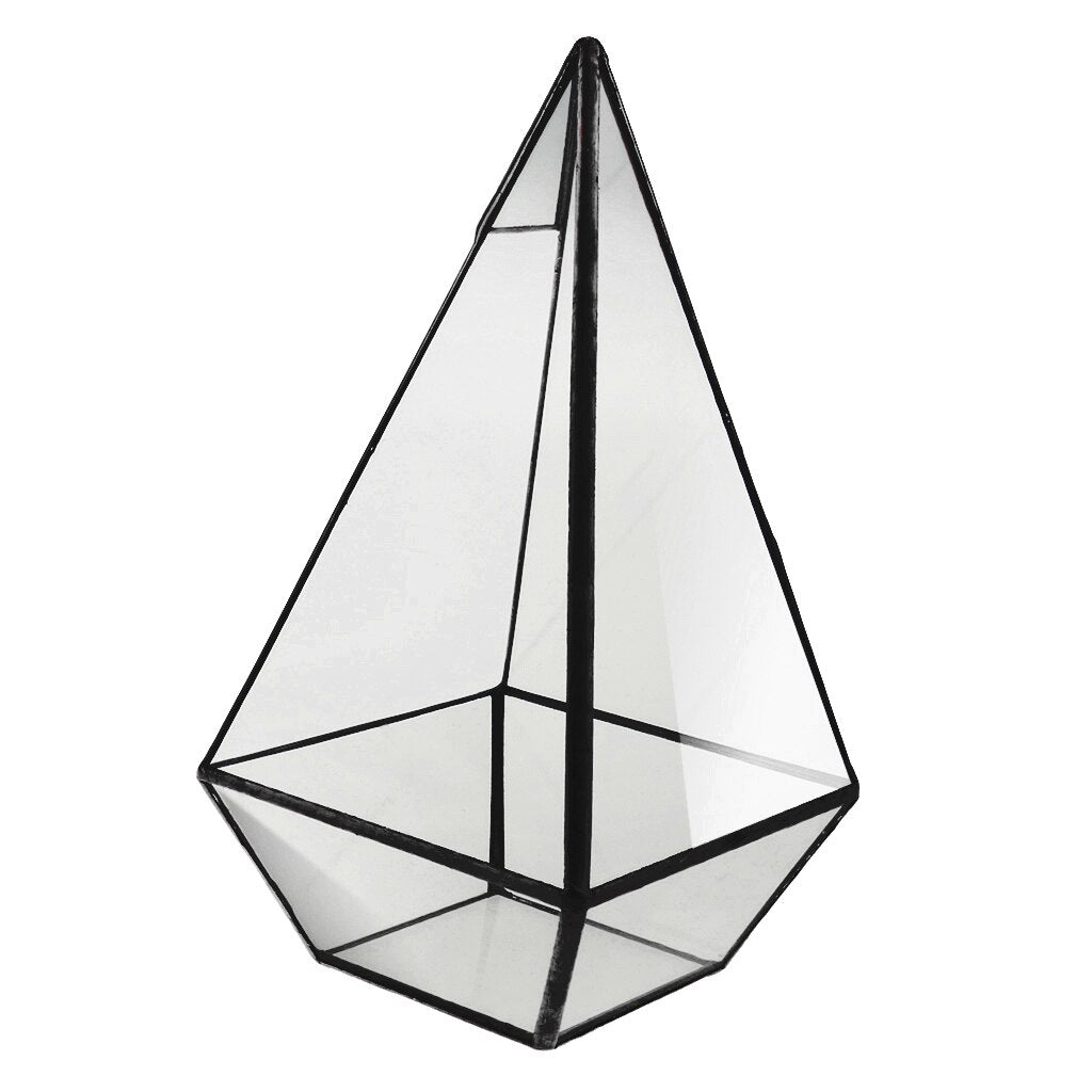Chic Pyramid Glass Terrarium