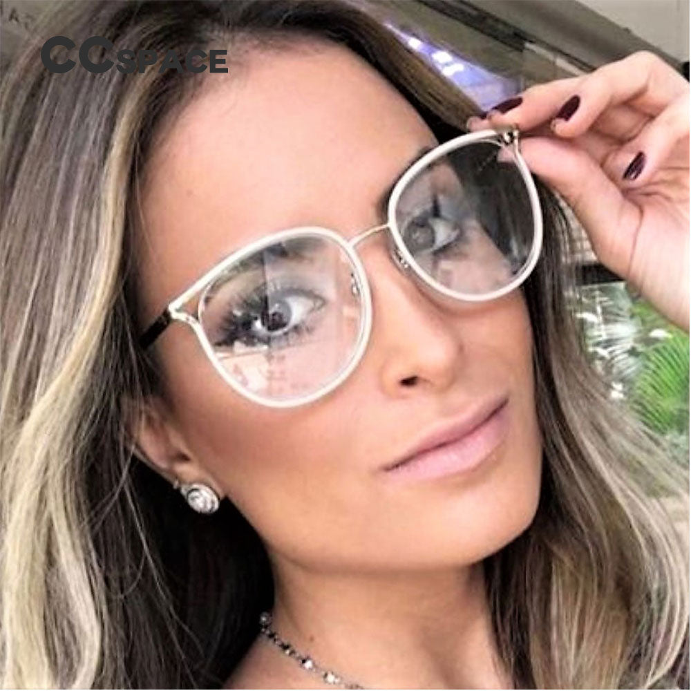 Cute Cat Eye Glasses Metal Frames