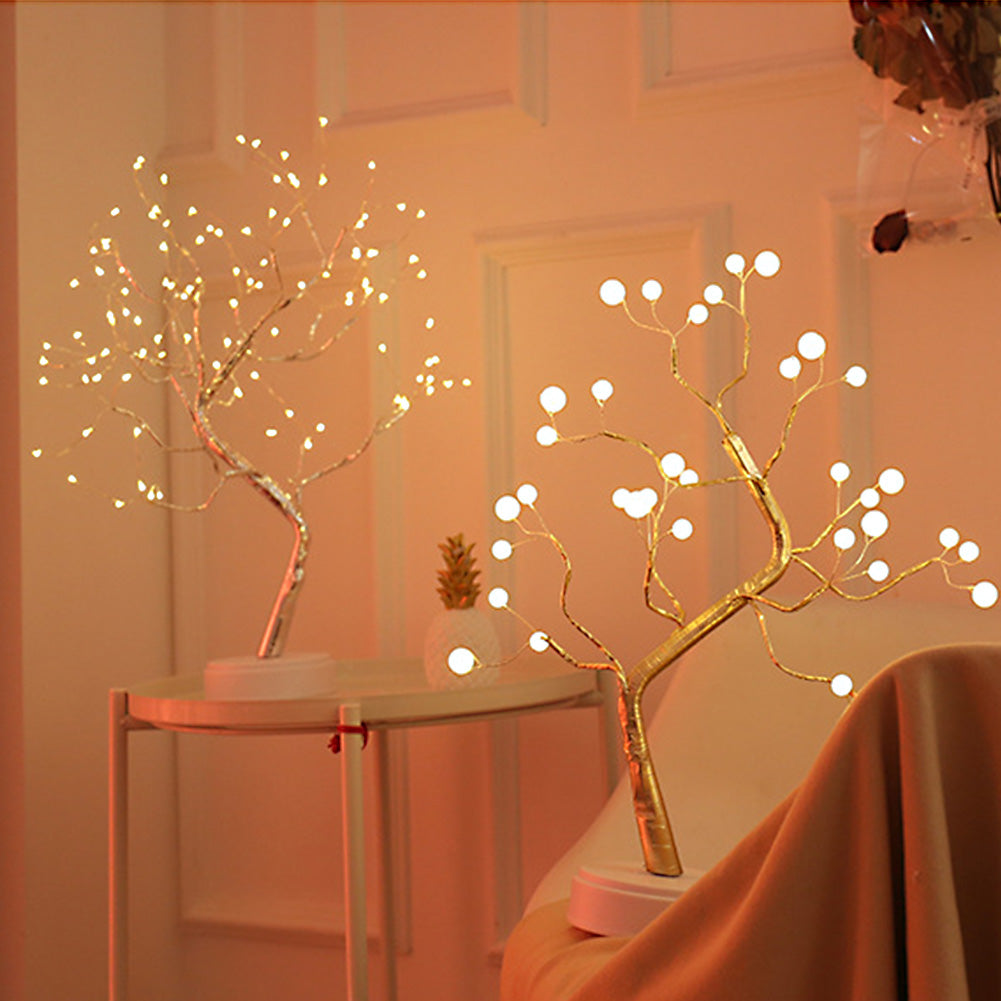 Night Light Home Decoration Bonsai Style Party Cherry Tree Shape LED Light