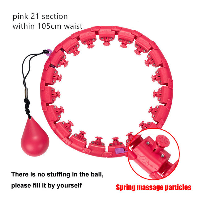 Smart Adjustable Sport Hoops Abdominal Thin Waist Exercise Detachable Hola Massage Fitness Hoop Gym Home Training Weight Loss