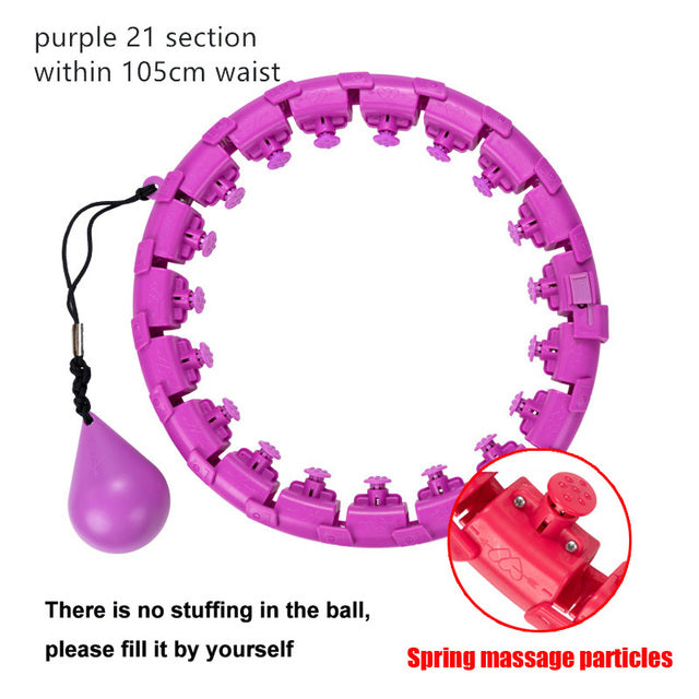 Smart Adjustable Sport Hoops Abdominal Thin Waist Exercise Detachable Hola Massage Fitness Hoop Gym Home Training Weight Loss