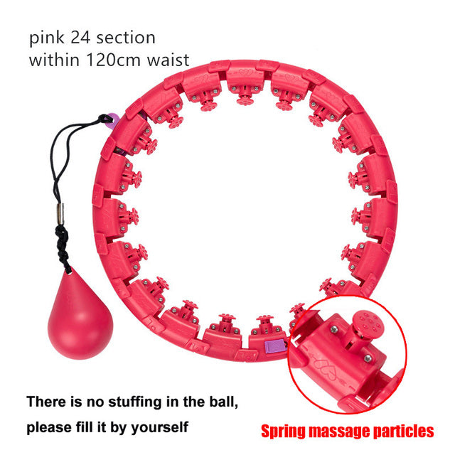 Smart Adjustable Sport Hoops Abdominal Thin Waist Exercise Detachable Hola Massage Fitness Hoop Gym Home Training Weight Loss