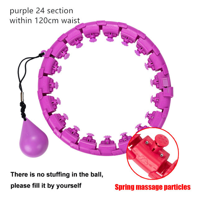 Smart Adjustable Sport Hoops Abdominal Thin Waist Exercise Detachable Hola Massage Fitness Hoop Gym Home Training Weight Loss