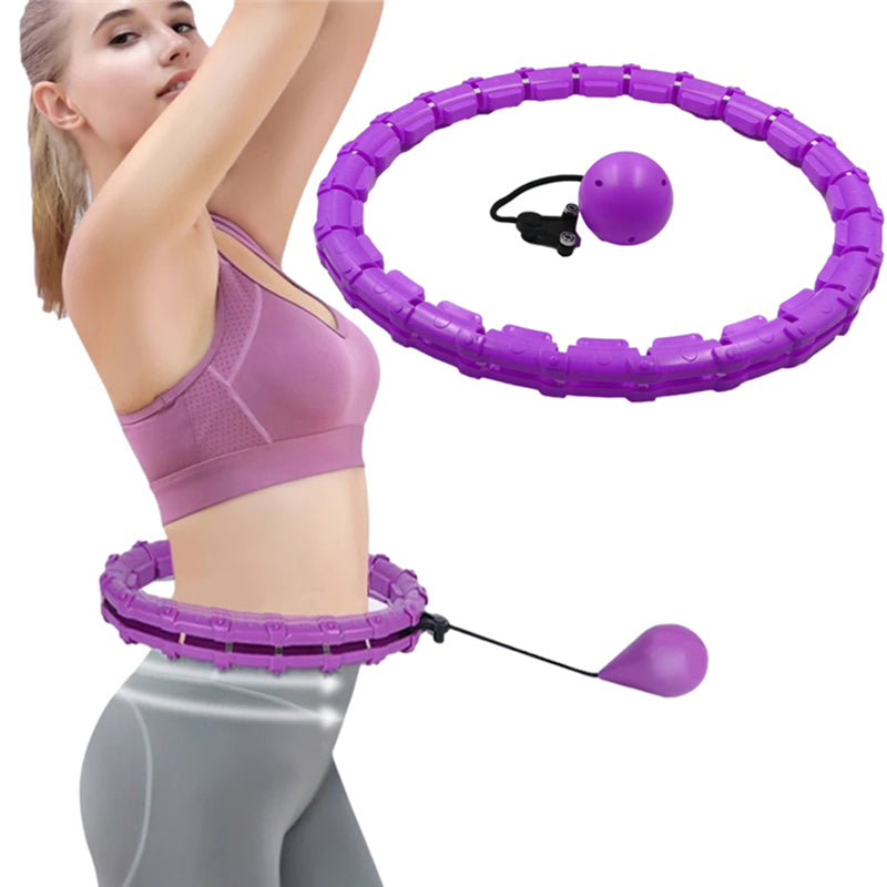 Lose Weight & Get Toned - Adjustable Smart Sport Hoops Indoor Fitness Workout Home Exercise Gym Training Hoopfit Slim Waist Intelligent Hula Ring